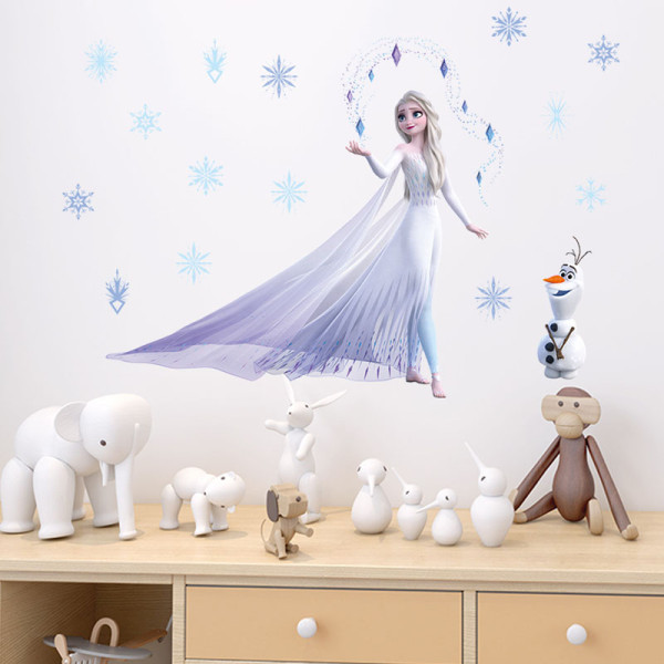 Frozen Elsa Princess Door Room Waterproof Decorative Wall Stickers