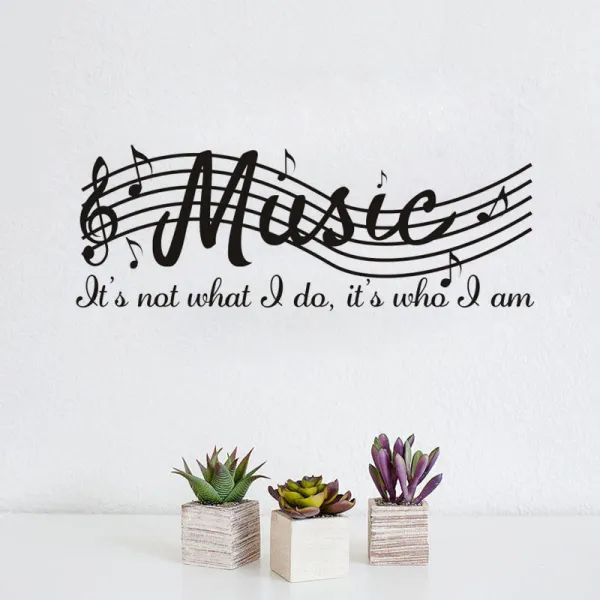 Musical Notation Door Room Waterproof Decorative Wall Stickers