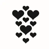 10PCS Geometry Heart-Shaped Door Room Acrylic Decorative Mirror Wall Stickers