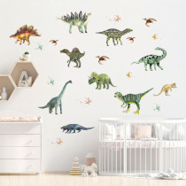 4 Sheets Dinosaur Door Room Waterproof Decorative Wall Stickers