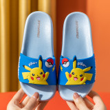 Toddlers Kids Pikachu Pokemon Flat Beach Summer Slippers