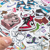 50PCS Sneakers Shoes Waterproof Stickers Decals for Luggage Laptop Water Bottles