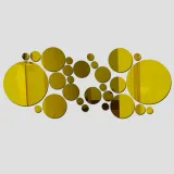 Geometry Round Door Room Acrylic Decorative Mirror Wall Stickers