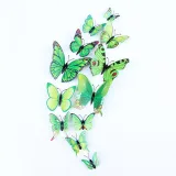 12PCS Single-Deck Butterfly Wall Stickers Door Room Magnetic Decorative