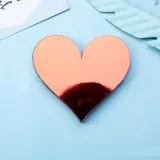 Heart-Shaped Door Room Acrylic Decorative Mirror Wall Stickers