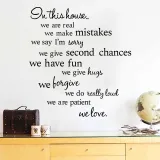 Quote Art Door Room Waterproof Decorative Wall Stickers