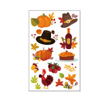 10 Sheets Thanksgiving Day Party Supplies Art Temporary Tattoos for Kids