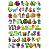 60PCS Plants vs Zombies Waterproof Stickers Decals for Luggage Laptop Water Bottles