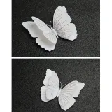 12PCS Double-Deck Ambilight Butterfly Wall Stickers Door Room Magnetic Decorative