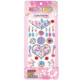 3 Sheets Colourful Heart Shell Flower DIY Crystal Rhinestone Sticker Jewels Gems Sticker Set for Kids