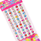 3 Sheets Wave Drop Circle Colourful DIY Crystal Rhinestone Sticker Jewels Gems Sticker Set for Kids