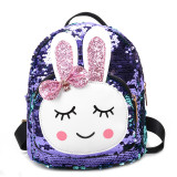 Fashion Cute Sequins Bowknot Rabbit Backpacks