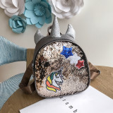 Fashion 3D Sequins Unicorn Backpacks Bag