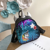 Fashion 3D Sequins Unicorn Backpacks Bag