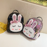 Fashion Cute Sequins Bowknot Rabbit Backpacks