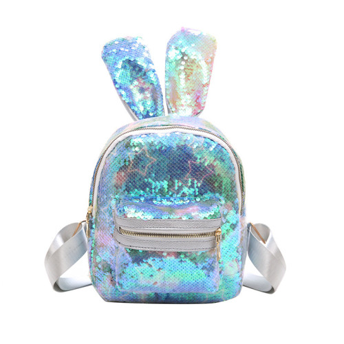 Sequins Rabbit Ears Backpacks Bag