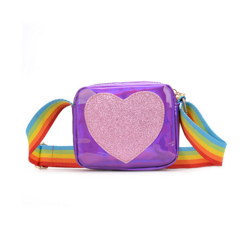 Sequins Heart Love Rainbow Shoulder Bags