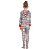 Christmas Family Matching Sleepwear Deer Snowflake Snow Onesies Jumpsuit Pajamas