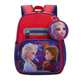 Students Primary School Backpack Cartoon Frozen Schoolbags With Coin Purse