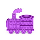Train Car Pop It Fidget Toy Push Pop Bubble Sensory Fidget Toy Stress Relief For Kids & Adult