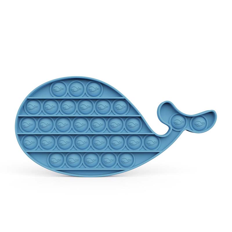 Whales Dolphins Mermaid Pop It Fidget Toy Push Pop Bubble Sensory Fidget Toy Stress Relief For Kids & Adult