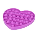 Rainbow Heart Push Pop It Fidget Toy Pop Bubble Sensory Fidget Toy Stress Relief For Kids & Adult