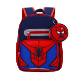Students Primary School Backpack Spider Man Captain America Schoolbags With Coin Purse