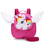 Toddlers Kids Rainbow Unicorn Wings Backpack Fashion Bags