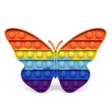 Rainbow Butterfly Pop It Fidget Toy Push Pop Bubble Sensory Fidget Toy Stress Relief For Kids & Adult