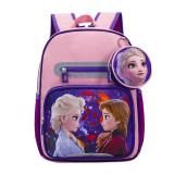 Students Primary School Backpack Cartoon Frozen Schoolbags With Coin Purse