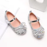 Kid Girl Glitter Jewelry Bowknot Princess Dress Shoes