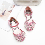 Kid Girl Glitter Jewelry Bowknot Princess Dress Shoes