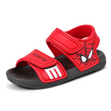 Kid Boy Marvel Spiderman Velcro Veins Outdoor Beach Sandals Shoes