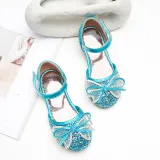 Kid Girl Glitter Jewelry Bowknot Princess Dress Shoes