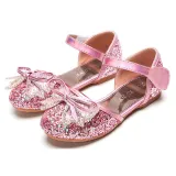 Kid Girl Glitter Jewelry Bowknot Princess Dress Shoes