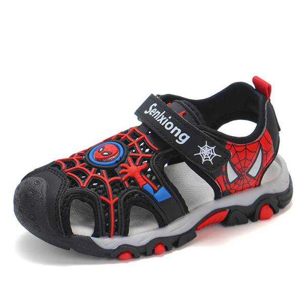 Kid Teens Boy Spider Man Outside Beach Sandals Shoes