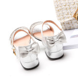 Kid Girl Crystal Bowknot Princess Pump Sandals Shoes