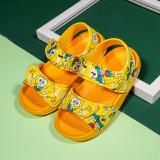 Toddler Kid Girl Velcro Veins Outdoor Beach Sandals Shoes