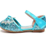 Kid Girl Glitter Jewelry Bowknot Princess Dress Shoes