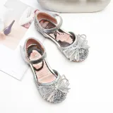 Kid Girl Glitter Jewelry Bowknot Princess Dress Shoes