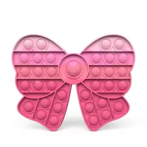 Ombre Bowknot Pop It Fidget Toy Push Pop Bubble Sensory Fidget Toy Stress Relief For Kids & Adult