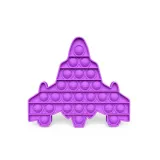 Rainbow Airplane Pop It Fidget Toy Push Pop Bubble Sensory Fidget Toy Stress Relief For Kids & Adult