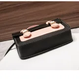 Women Crossbody Color Block PU Square Handbags