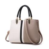 Women Shoulder Strap Bags Color Matching Large Tote Handbags