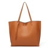 Women Handbag Large Work Solid Color Tote Bags
