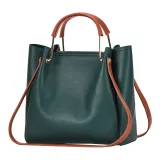 Women Shoulder Bags Solid Color Bucket Large Tote Bags