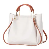 Women Shoulder Bags Solid Color Bucket Large Tote Bags