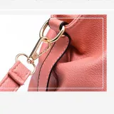 Women Solid Color Handbag Crossbody PU Large Tote Bags
