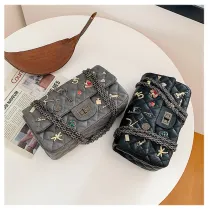 Women Crossbody President Seal Pattern Square Handbags