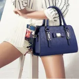 Women Solid Color Bowknot Handbag Crossbody Large Tote Bags